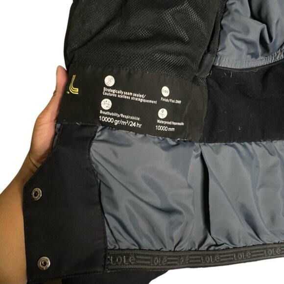 Lole Women's Black Ski & Snowboard Full Zip Hooded Jacket - Picture 11 of 15